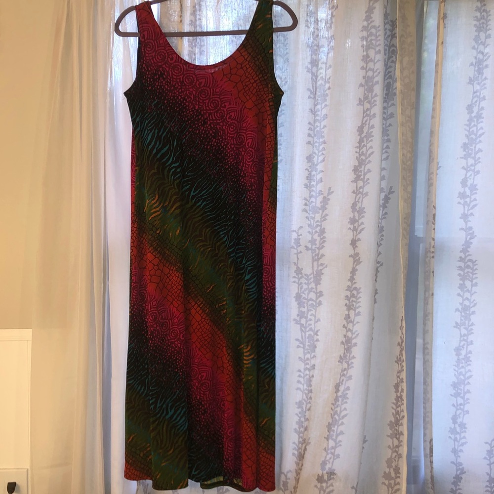 vibrant breezy maxi dress